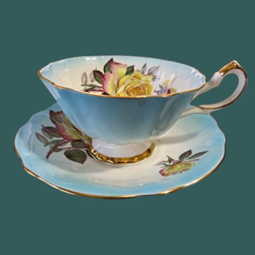 Queen Anne Bone China Teacup and Saucer